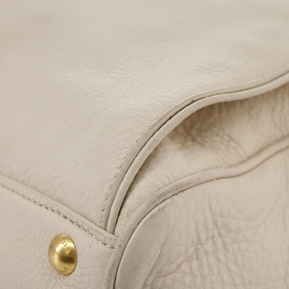 Prada Vitello Beige Leather Handbag (Pre-Owned) - Picture 8 of 16